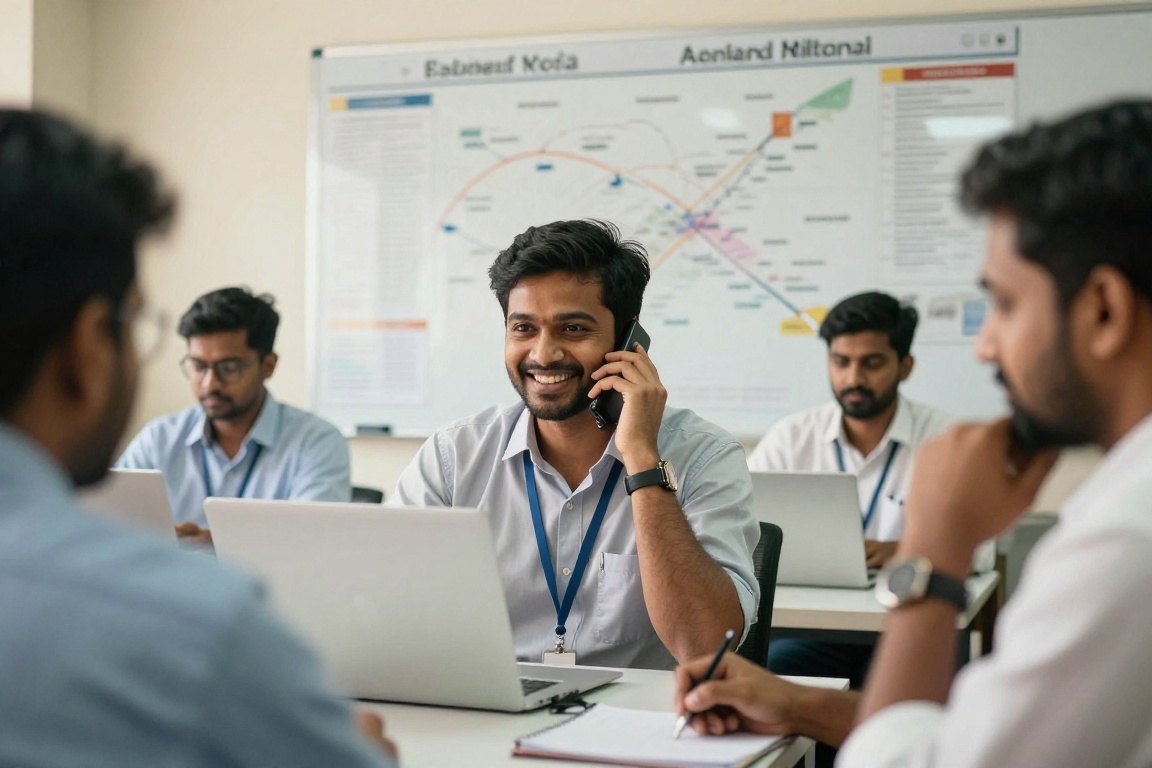Our immigration team at work in the Kochi office
